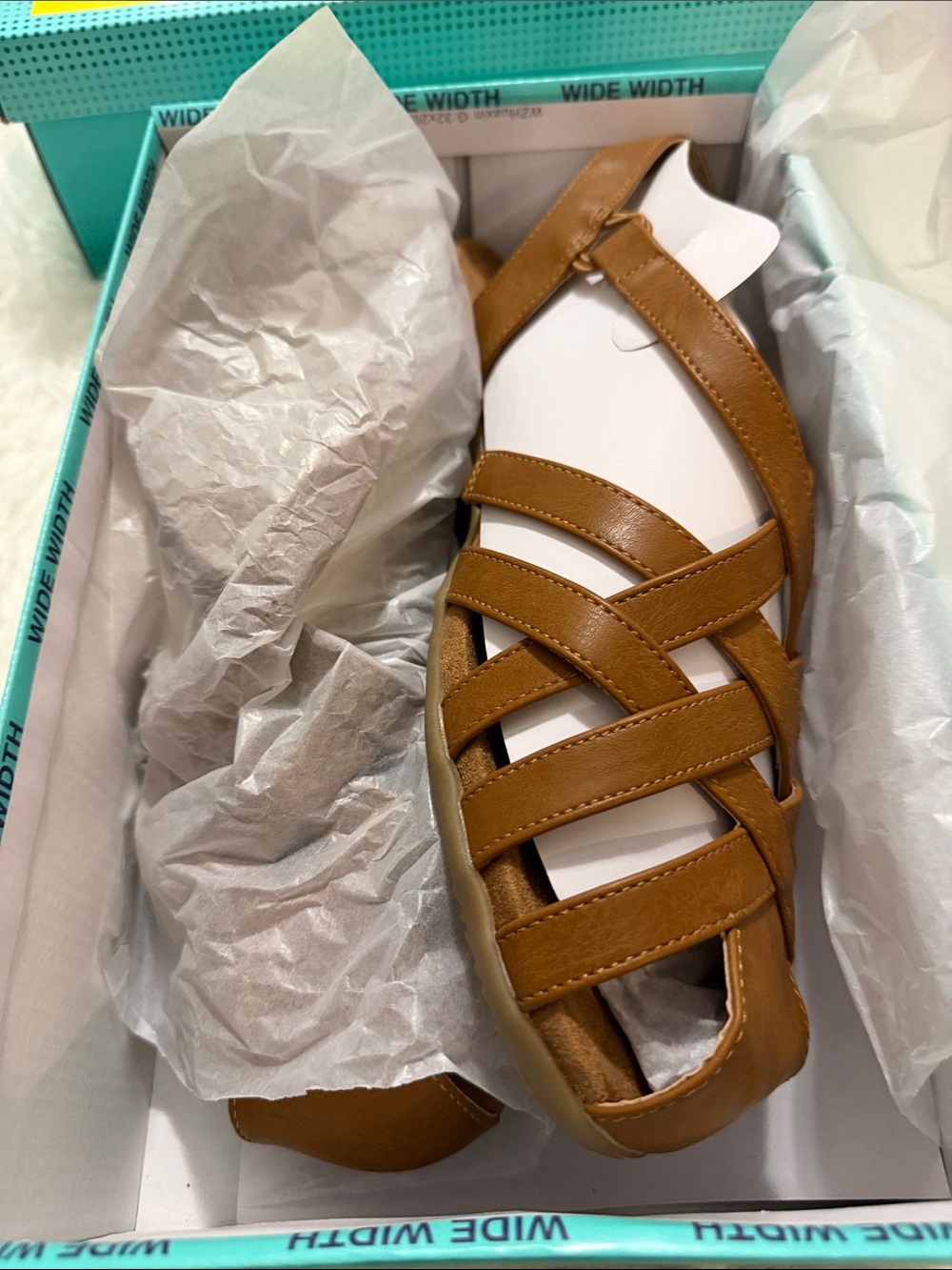 Braided Strap Women’s Sandal in Tan - Classic Summer Style - Picture 5 of 5